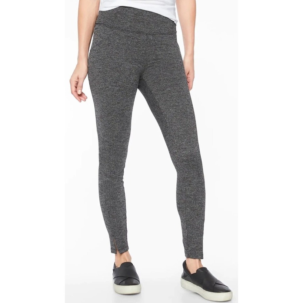 Athleta Mercer‎ Tights Leggings Pants Herringbone Pockets Women's Size XS Gray